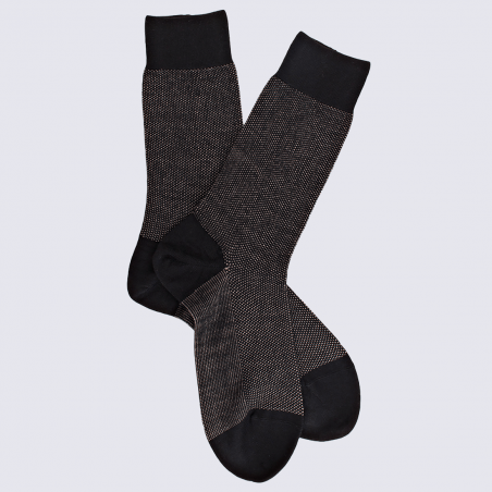 Chaussettes Doré Doré, chaussettes chaudes élégantes en laine homme bleu noir