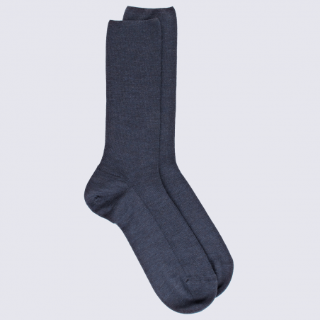 Chaussettes Doré Doré, chaussettes en laine confort homme bleu