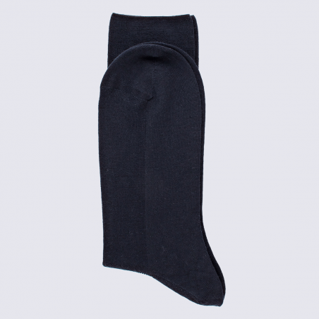 Chaussettes Doré Doré, chaussettes en laine confort homme bleu marine