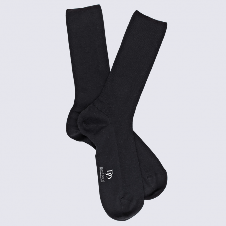 Chaussettes Doré Doré, chaussettes en laine confort homme noir