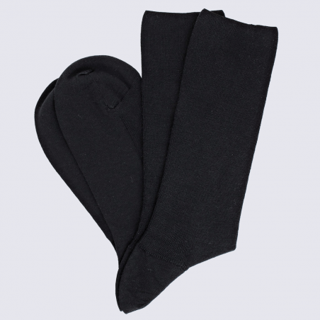 Chaussettes Doré Doré, chaussettes en laine confort homme noir