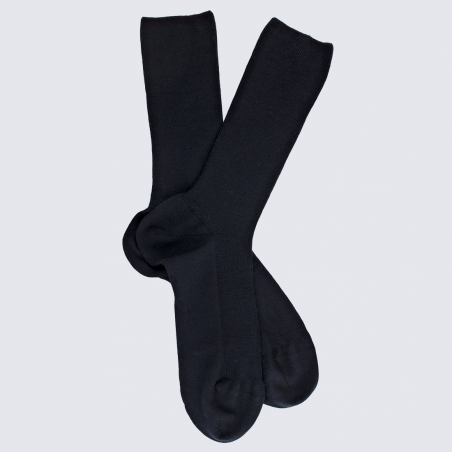 Chaussettes Doré Doré, chaussettes en laine confort femme marine