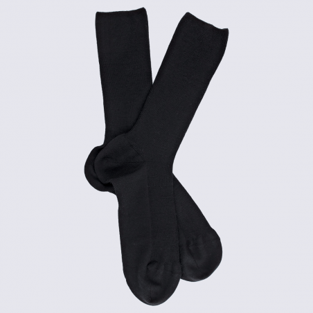 Chaussettes Doré Doré, chaussettes en laine confort femme noir