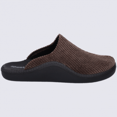 Mules Westland by Josef Seibel, mules confort homme velours brun