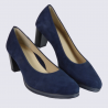 Escarpins Ara, escarpins confortables femme en cuir velours bleu Escarpins Ara, escarpins confortables femme en cuir velours bleu