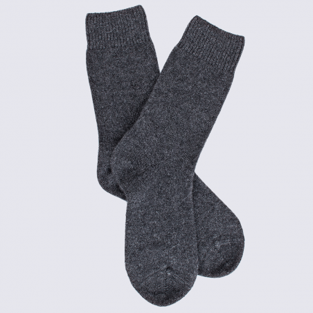 Chaussettes Doré Doré, chaussettes chaudes femme en laine et cachemire gris anthracite