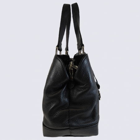 Sac à main Charlotte pour femme en cuir noir