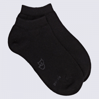 Chaussettes Doré Doré, chaussettes courte en laine et cachemire femme noir