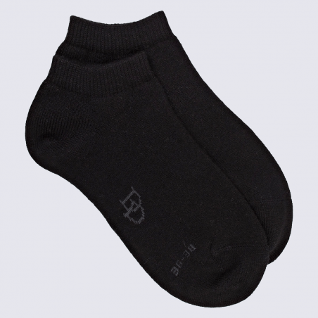 Chaussettes Doré Doré, chaussettes courte en laine et cachemire femme noir