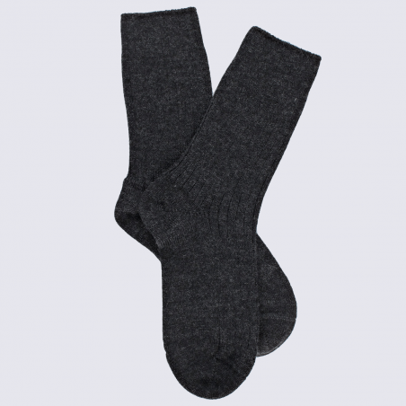 Chaussettes Doré Doré, chaussettes en laine femme anthracite