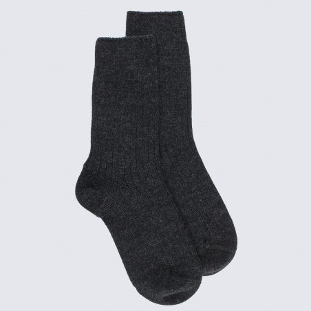 Chaussettes Doré Doré, chaussettes en laine femme anthracite