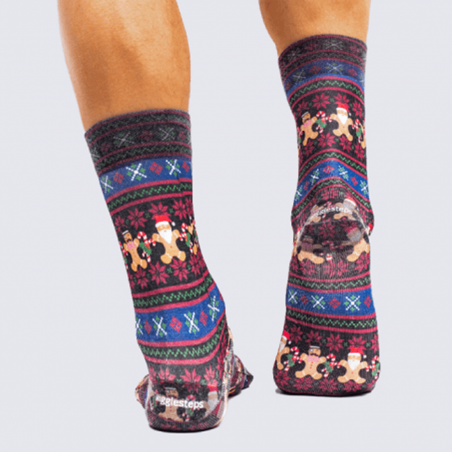 Chaussettes pour homme Wigglesteps motifs bonhommes en pain d'épices