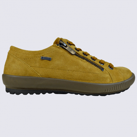 Baskets Legero, baskets femme en cuir jaune