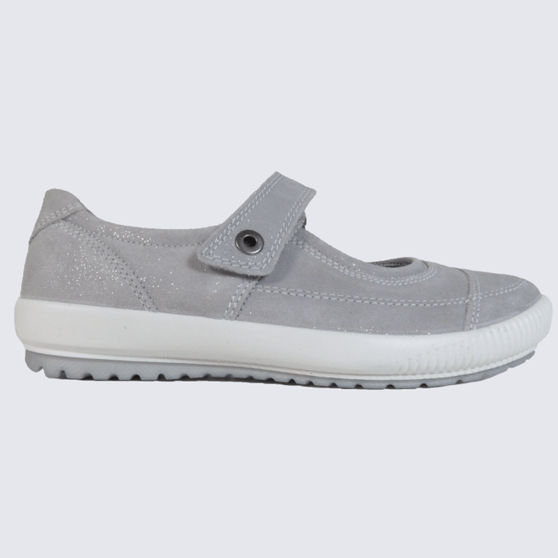 Ballerines à bride Legero en cuir gris