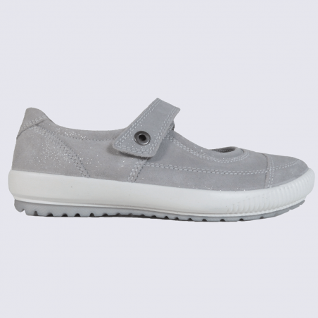 Ballerines à bride Legero en cuir gris