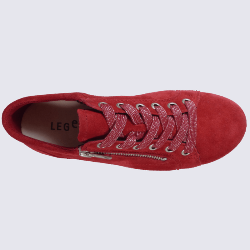 Baskets pour femme Legero en cuir rouge