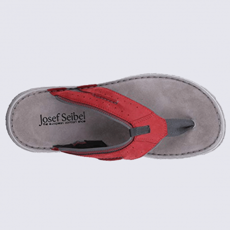 Entre-doigts pour homme Josef Seibel en cuir rouge