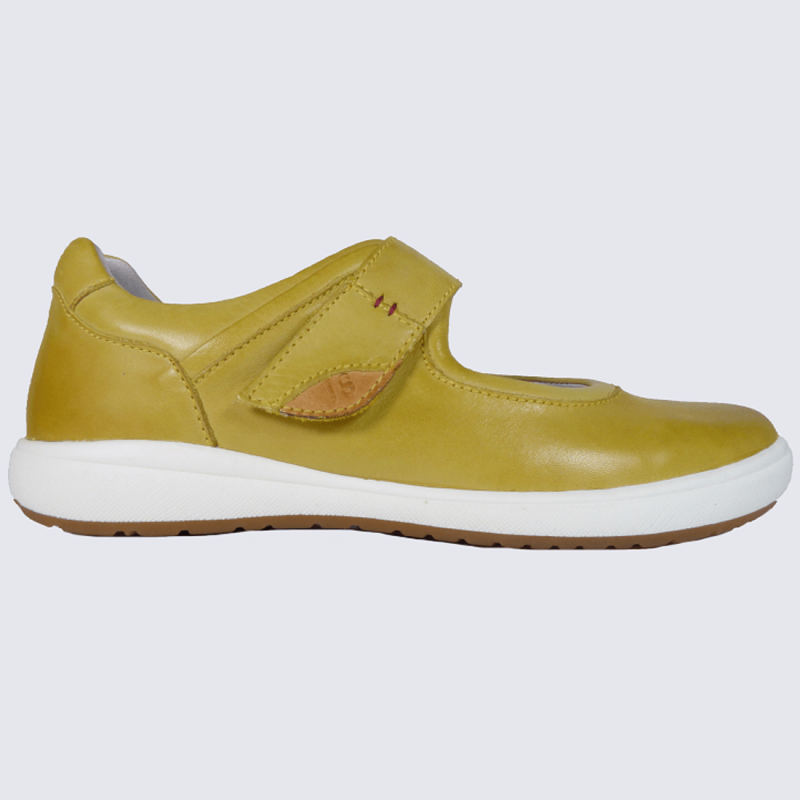 Ballerine à bride Josef Seibel en cuir jaune