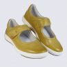 Ballerine à bride Josef Seibel en cuir jaune