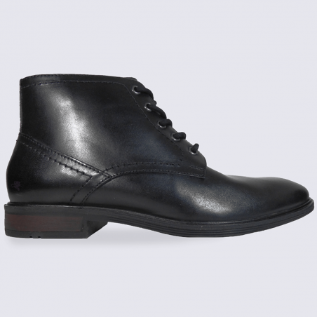 Chaussures hautes pour homme Josef Seibel en cuir noir