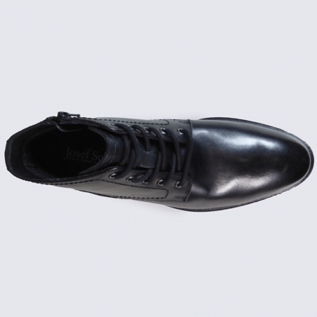 Chaussures hautes pour homme Josef Seibel en cuir noir