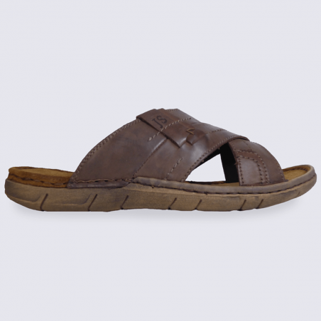 Mules Homme Josef Seibel en cuir Brazil