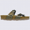 Mules Rohde, nu-pieds tendances femme en cuir métallisé argent Mules Rohde, nu-pieds tendances femme en cuir métallisé argent