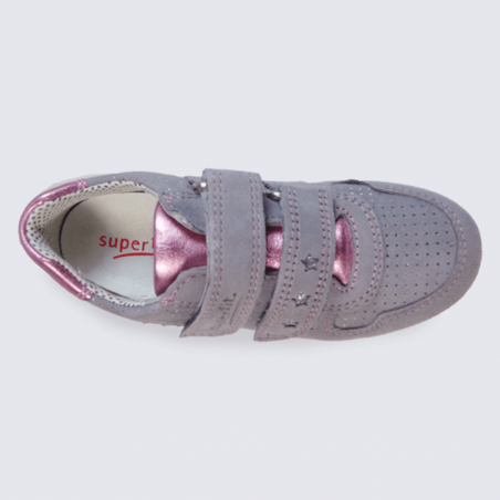 Basket à velcro fille Superfit rose étoile