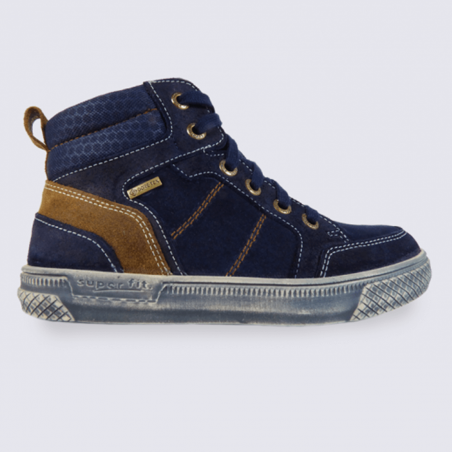Chaussures à lacets Superfit en cuir bleu Chaussures à lacets Superfit en cuir bleu