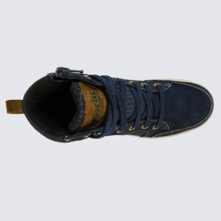 Chaussures à lacets Superfit en cuir bleu