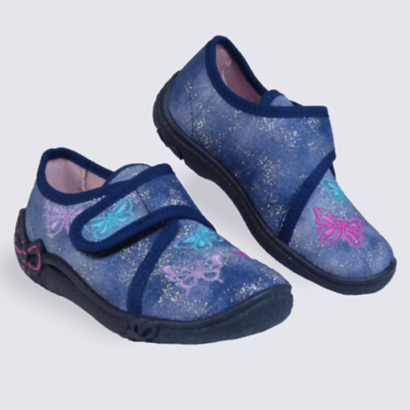 Chausson papillons fille Superfit à velcro Chausson papillons fille Superfit à velcro