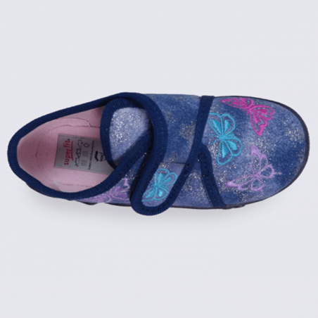 Chausson papillons fille Superfit à velcro Chausson papillons fille Superfit à velcro