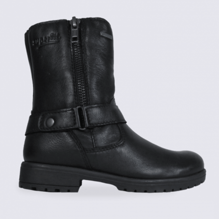 Bottes Gore-tex pour filles Superfit en cuir noir