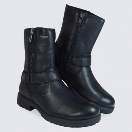 Bottes Gore-tex pour filles Superfit en cuir noir