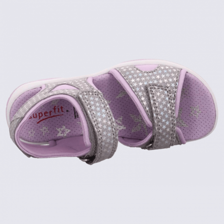 Sandales pour petite fille en cuir Superfit motif etoiles I Igert Chausseur Maroquinier Dannemarie