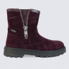 Bottines pour fille Superfit en cuir bordeaux Bottines pour fille Superfit en cuir bordeaux