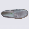 Mocassin femme Waldläufer en cuir argent confort Mocassin femme Waldläufer en cuir argent confort