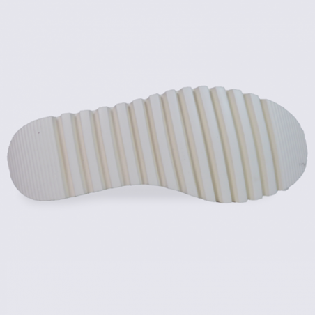 Mocassin femme Waldläufer en cuir argent confort Mocassin femme Waldläufer en cuir argent confort