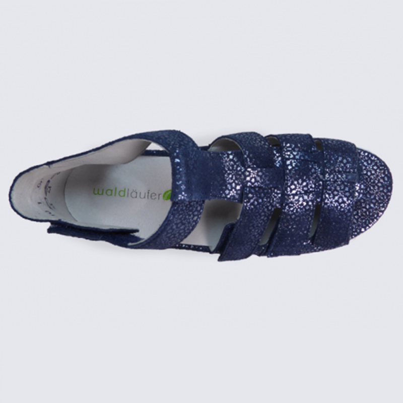 Sandales bleu pour femme Waldlaufer confort et tendance
