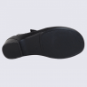 Sandales pour pieds larges Waldlaufer en cuir noir Sandales pour pieds larges Waldlaufer en cuir noir