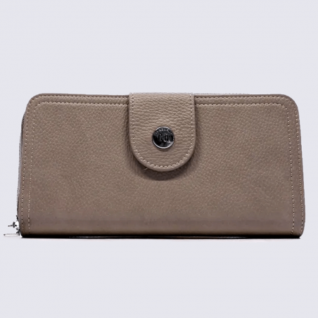 Porte Feuille Georges Rech, porte feuille tendance femme taupe