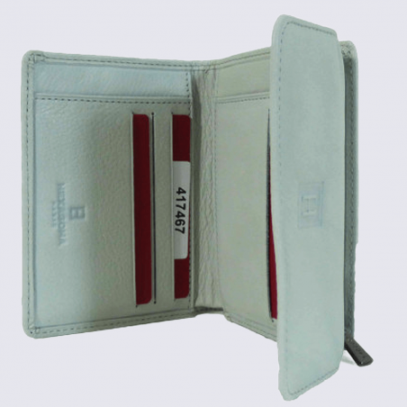 Porte monnaie Hexagona gris galet en cuir tendance Porte monnaie Hexagona gris galet en cuir tendance