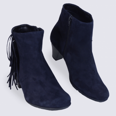 Bottines Mephisto, bottines à franges femme en cuir