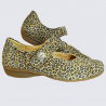 Ballerines Mobils, ballerines avec imprimé léopard femme en cuir