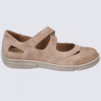 Ballerines Josef Seibel, ballerines à brides femme en cuir rose