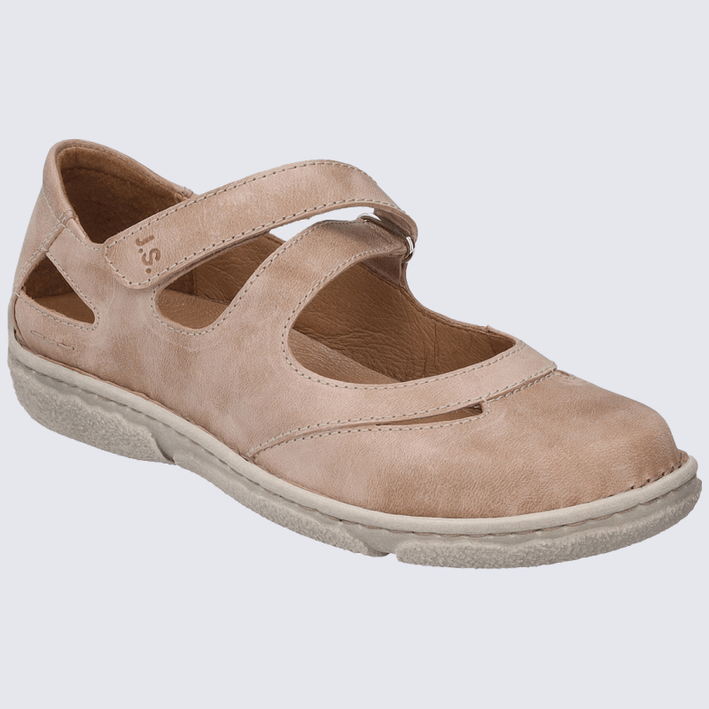 Ballerines Josef Seibel, ballerines à brides femme en cuir rose