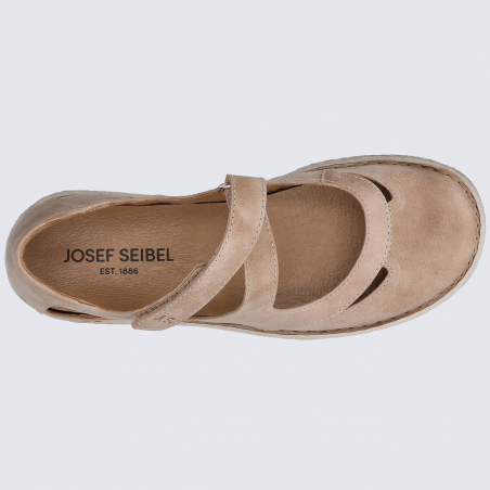 Ballerines Josef Seibel, ballerines à brides femme en cuir rose