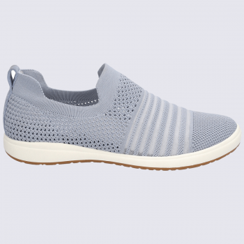 Baskets Josef Seibel, baskets tricotées femme en textile bleu