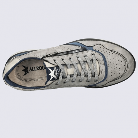 Baskets Allrounder, baskets confortables homme gris/bleu