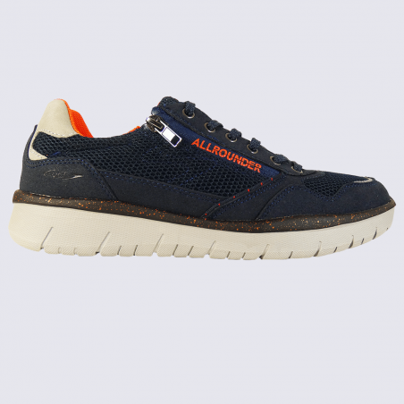 Baskets Allrounder, baskets confortables homme bleu nuit/orange